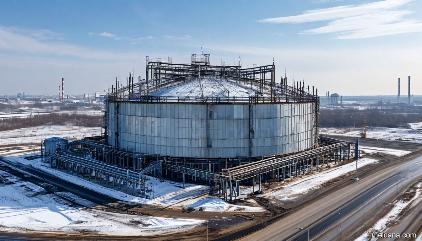 Антидроновая защита резервуара РВС-20000 Мариуполе — ЗОК ЗАСЛОН по СП 542