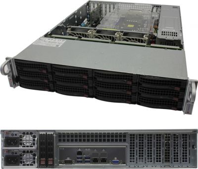 Платформа SuperMicro SSG-6029P-E1CR12T x12 LSI3108 10G 2P 2x1200W 